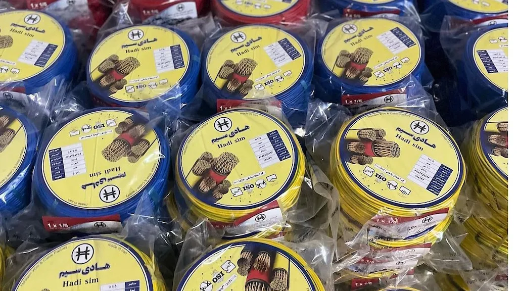 سیم برق ۳۱ رشته ۷۵۰ ولت طول ۱۰۰ متر