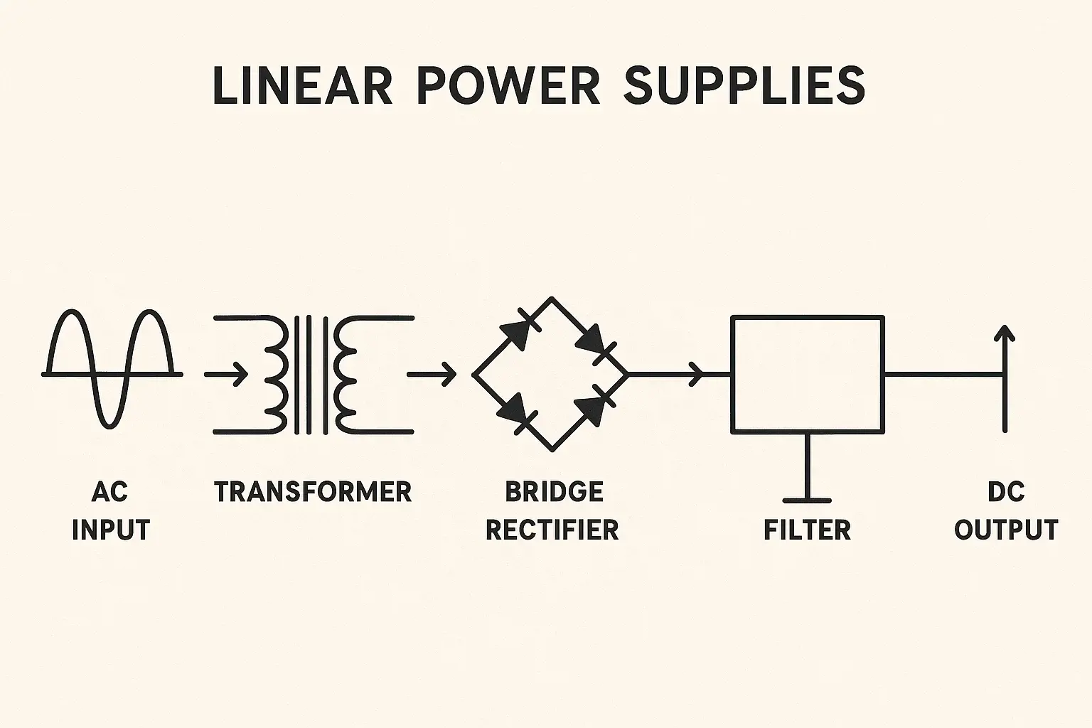 منابع تغذیه خطی