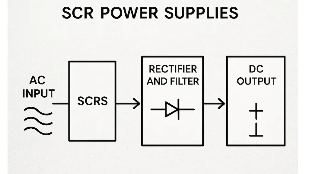 منابع تغذیه SCR (SCR Power Supplies) | توان و جریان بالا