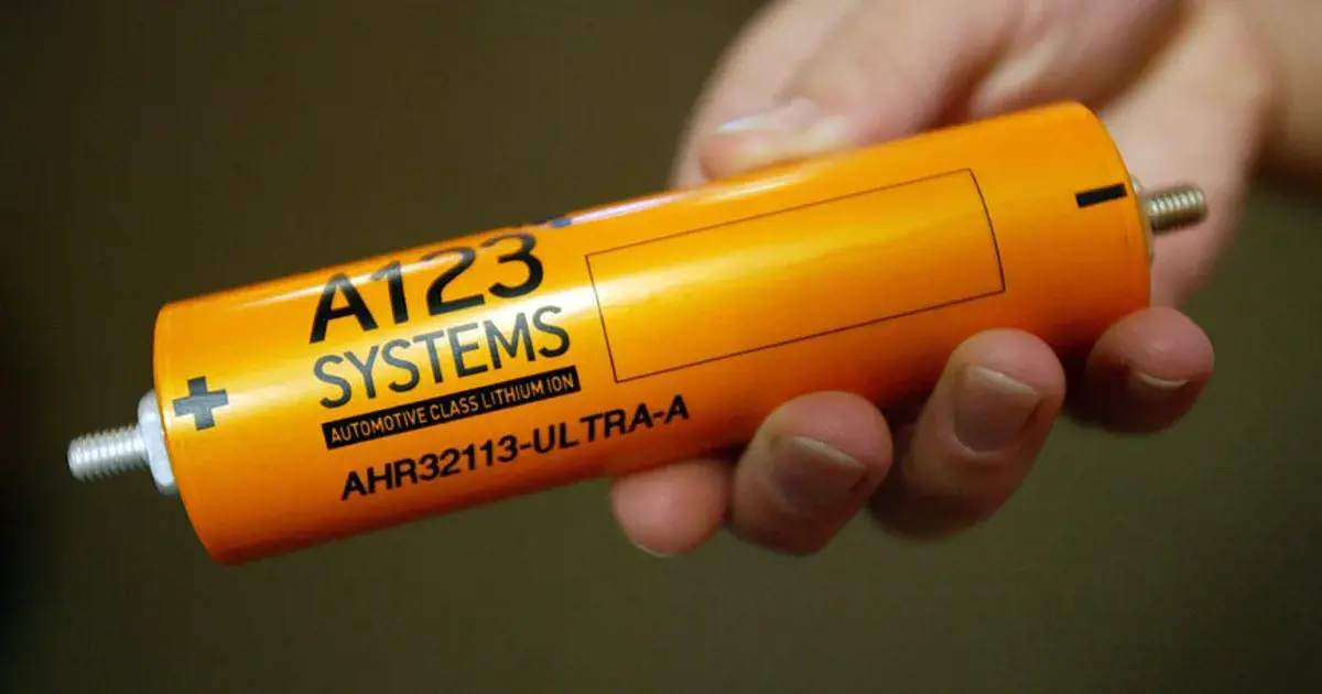 خط تولید باتری لیتیومی شرکت A123 Systems