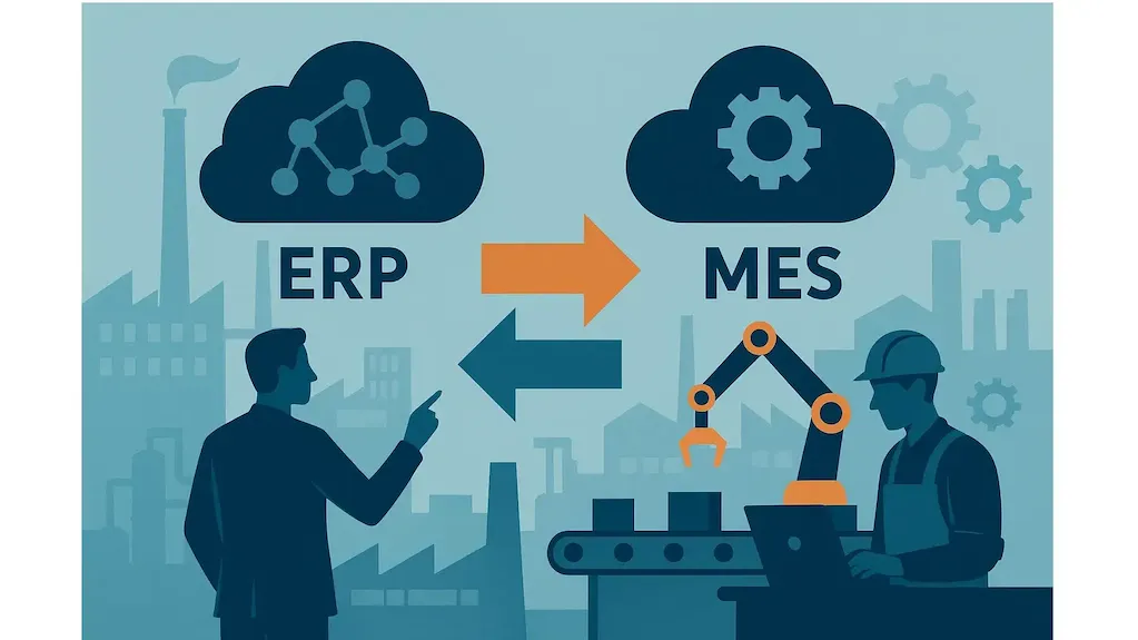تفاوت ERP و MES در کارخانه‌ها