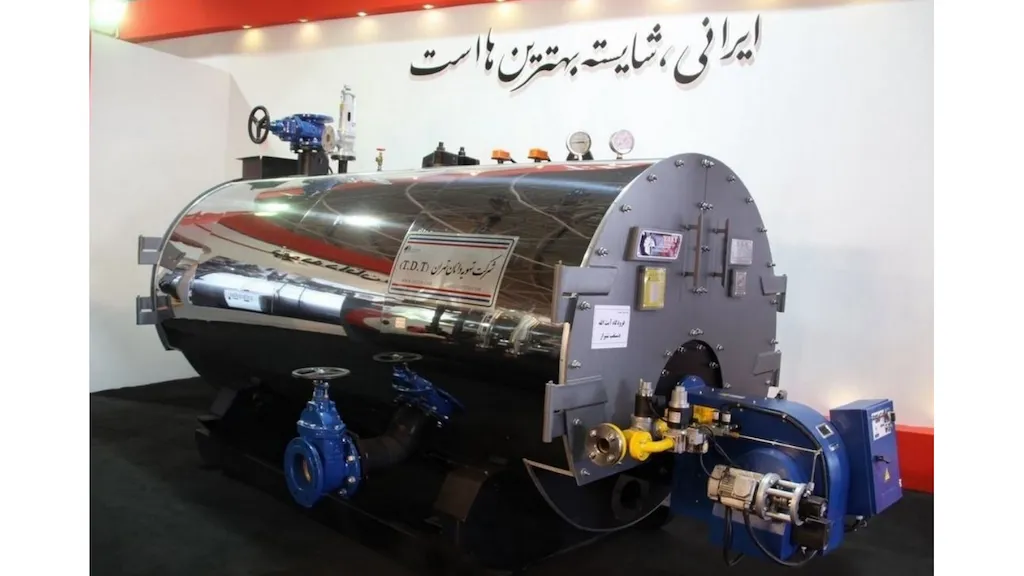 دیگ آب گرم فایر تیوپ سه پاس وت بک 3,500,000 Kcal/h
