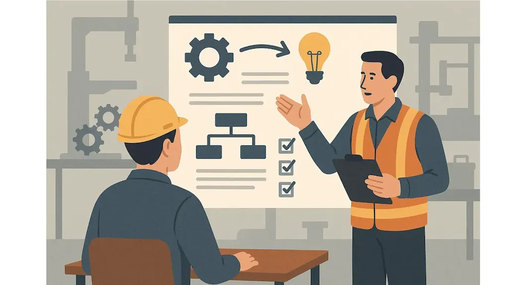 ساختارمند کردن آموزش نیروهای جدید در کارگاه 