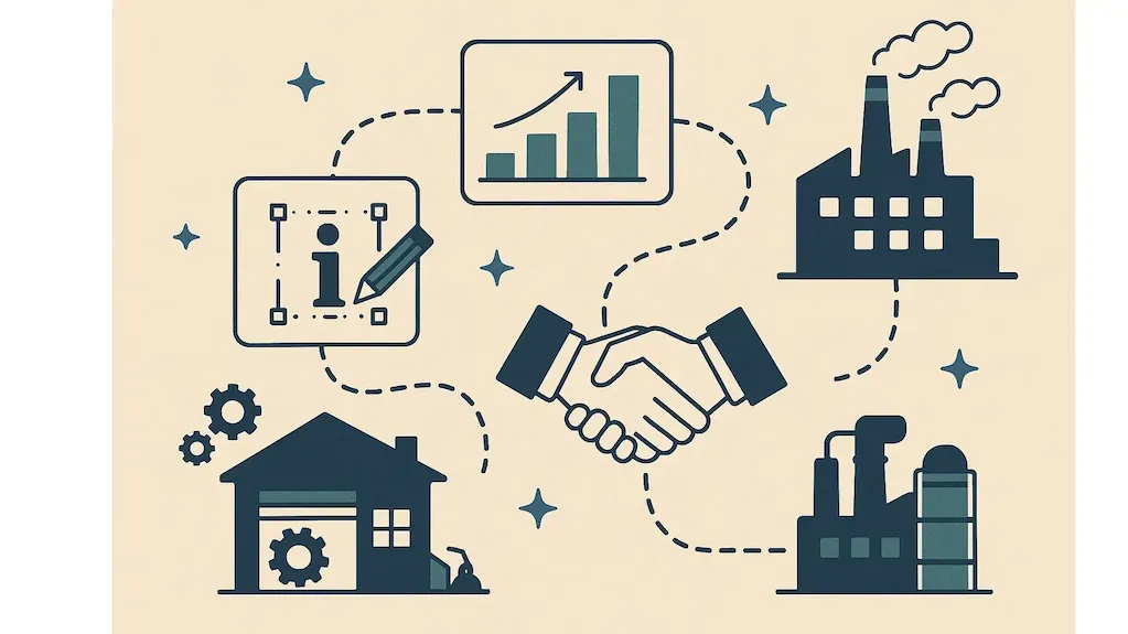 تبدیل کارگاه فنی به برند صنعتی قابل اعتماد | نقشه راه B2B
