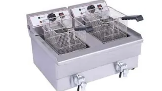 سرخ کن برقی دو سبد (با شیر تخلیه)