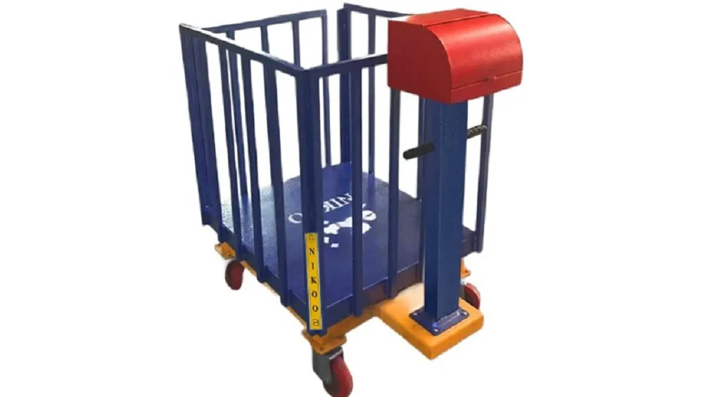 باسکول نیکو مدل دامکش 750 کیلویی چرخدار