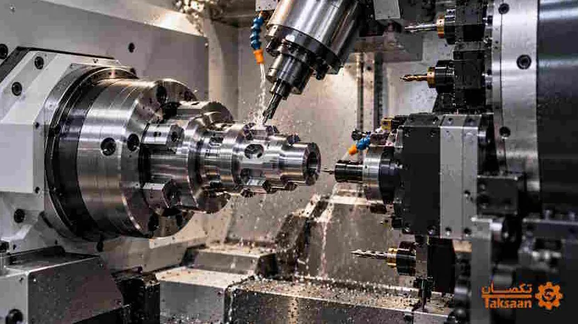 تراشکاری چندمحوره چیست؟ بررسی انواع محورها، مزایا، کاربردها و تفاوت آن با تراش CNC معمولی