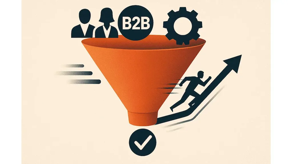 قیف فروش صنعتی در پروژه‌های B2B | تسریع تصمیم‌گیری