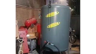 کمپرسور باد ۳۰۰۰ لیتری ایستاده با تابلو برق ستاره و مثلث