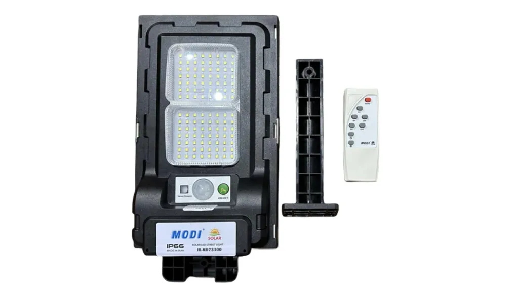 چراغ خورشیدی خیابانی 300 وات مودی مدلIR-MD73300