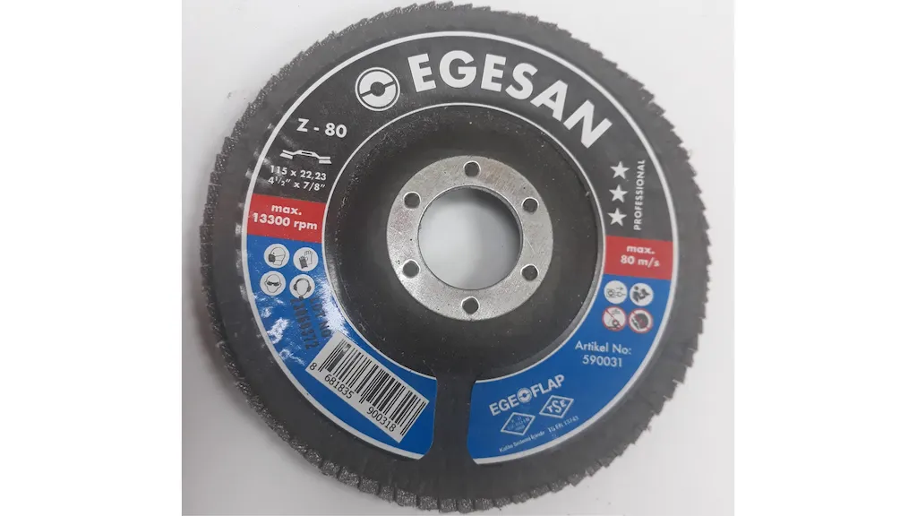  سنباده فلاپ سایز 115 گرید 80 اگسان EGESAN PRO