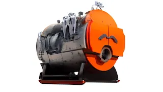 دیک بخار- بویلر ۵۰۰۰kg/h وت بک- فایر تیوپ