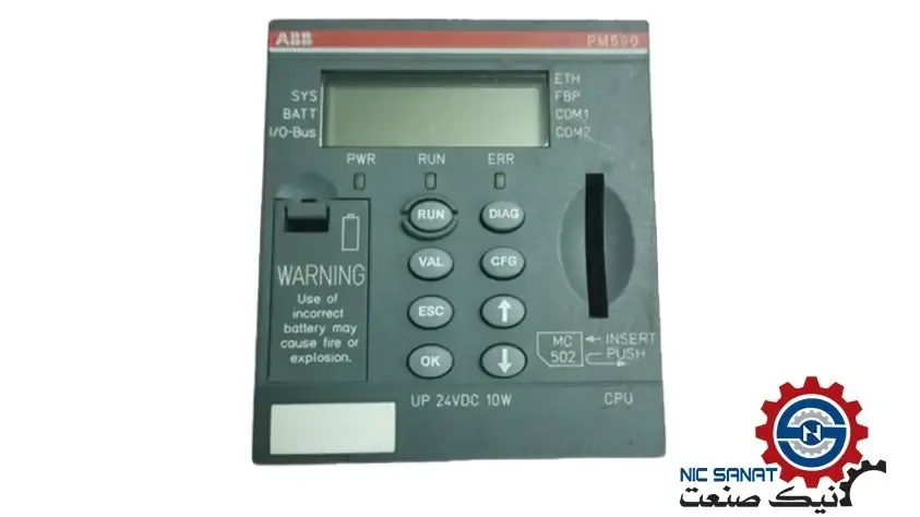 پی ال سی PM590-ETH سری AC500 برند ABB با کد 1SAP150000R0271