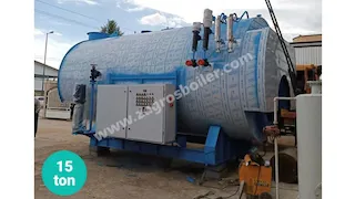 دیگ بخار ۱۵ تن افقی