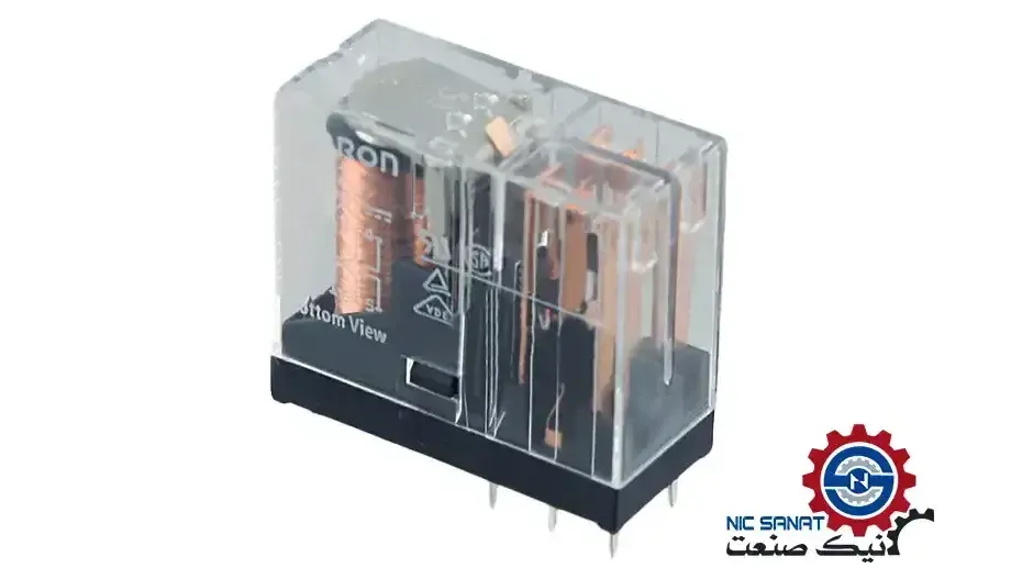 رله شیشه ای 12VDC امرن مدل G2R-2 DC12 BY OMI