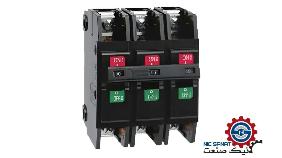 کلید مینیاتوری سه پل 30A جریان قطع 10KA تیپ C ال اس مدل BF53A-30A