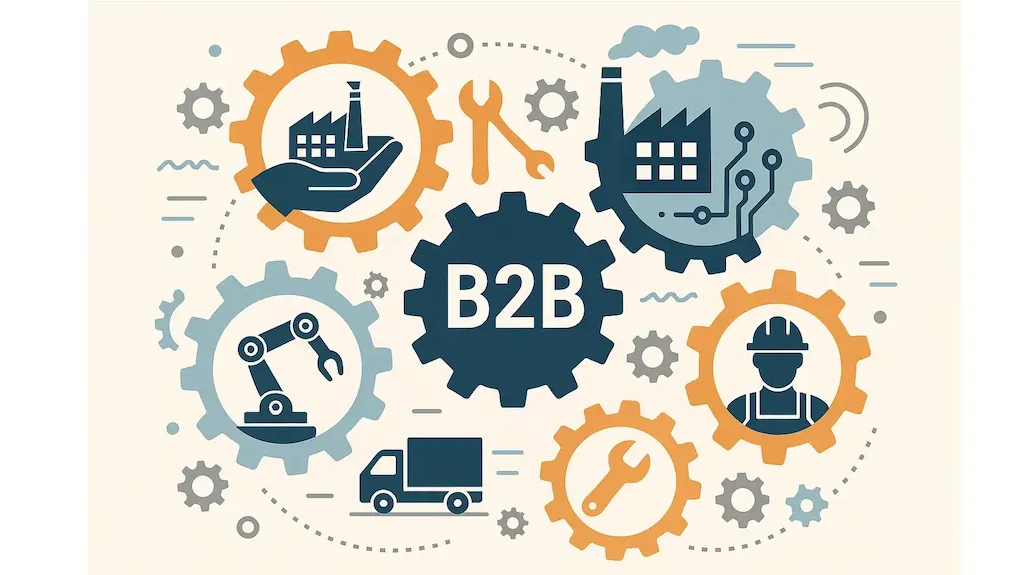 راهنمای معرفی خدمات صنعتی B2B در یک صفحه