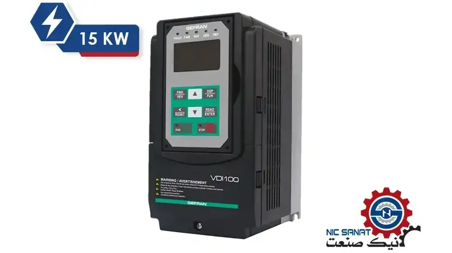 اینورتر سه فاز 15KW سری VDI100 جفران مدل VDI100-4150-KBX-4-F