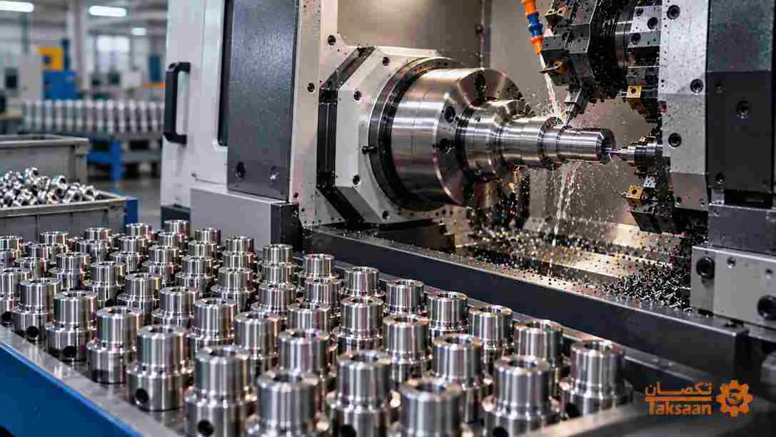 فرآیند سری‌تراشی CNC (سی ان سی)