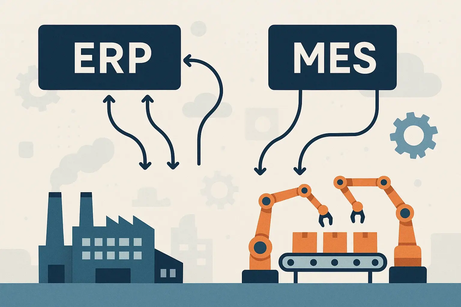 نرم‌افزار erp و mes