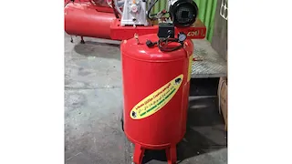 کمپرسور ۲۵۰ لیتر روی منبع ۱۵۰ لیتری