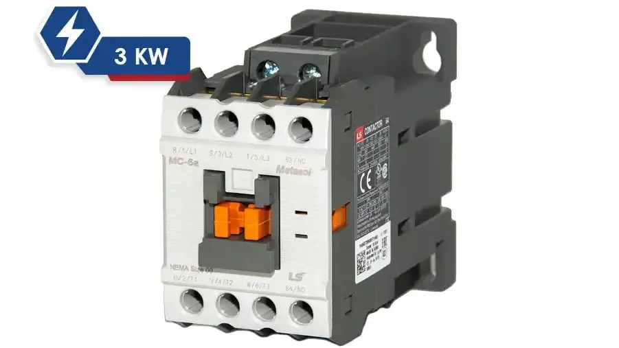 کنتاکتور 6 آمپر 220VAC بوبین 3 کیلووات ال اس مدل MC-6a-AC220