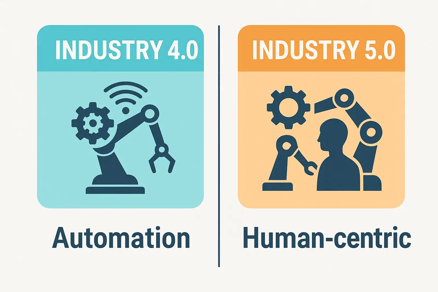 تفاوت صنعت 4 و صنعت 5