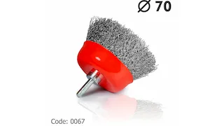  برس سردریلی کاسه ای افشان 70 یال 25 مرکز دنباله سایز 6 